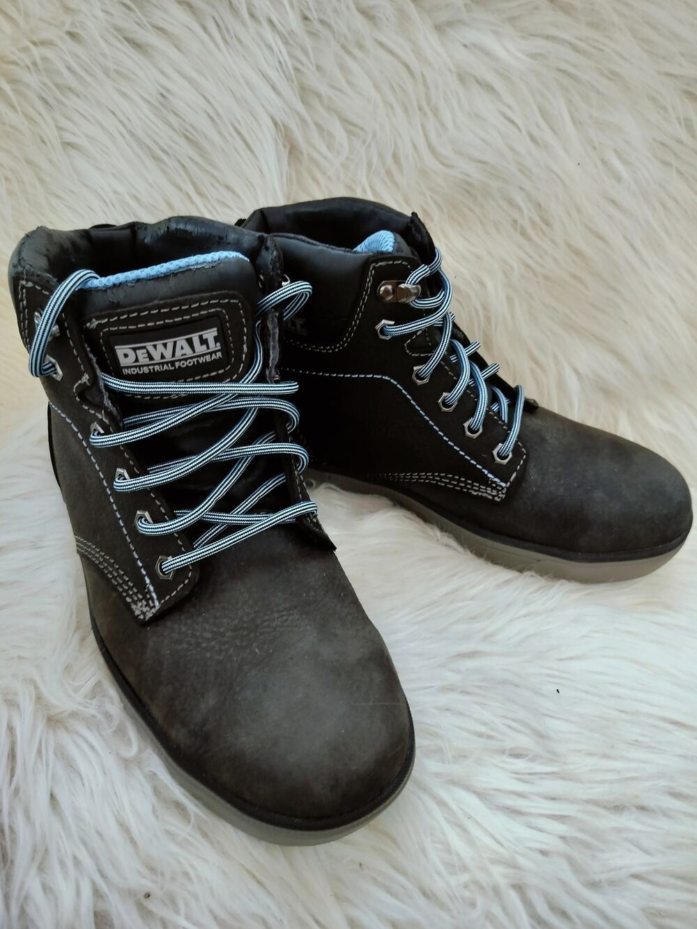 5670) DeWalt Plasma Women's Black Steel Safety Toe Work Boots US 9.5